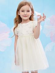 Rochie eleganta cu aplicatii florale 2-3 ani