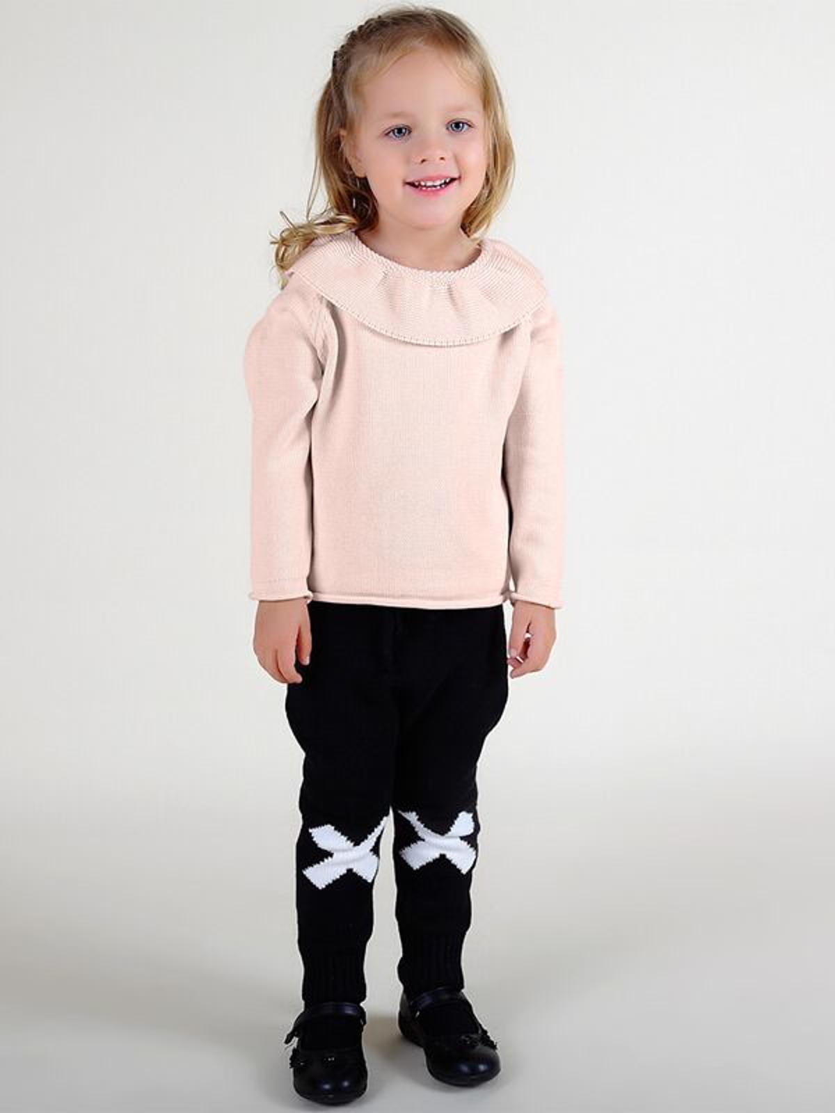 Poza produs Bluza fetite cu guleras aplicat 2 ani