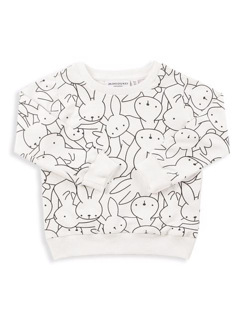 Poza produs Bluza  "Bunny print" bumbac organic, 12 luni