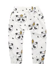 Pantaloni lejeri cu imprimeu panda, 12-18 luni