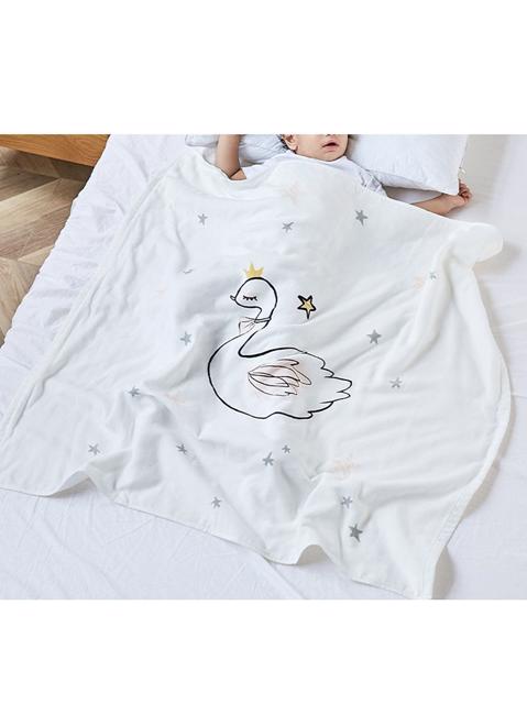 Poza produs Paturica bumbac 100%, print lebada