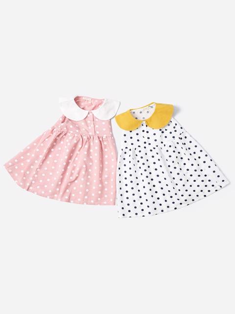 Poza produs Rochie cu buline si guleras aplicat 3-4 ani