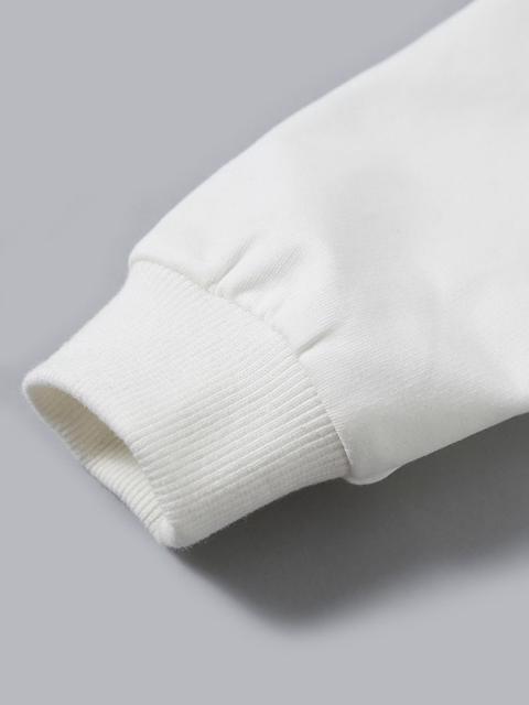 Poza produs Bluza alba cu volanas aplicat, 4 ani