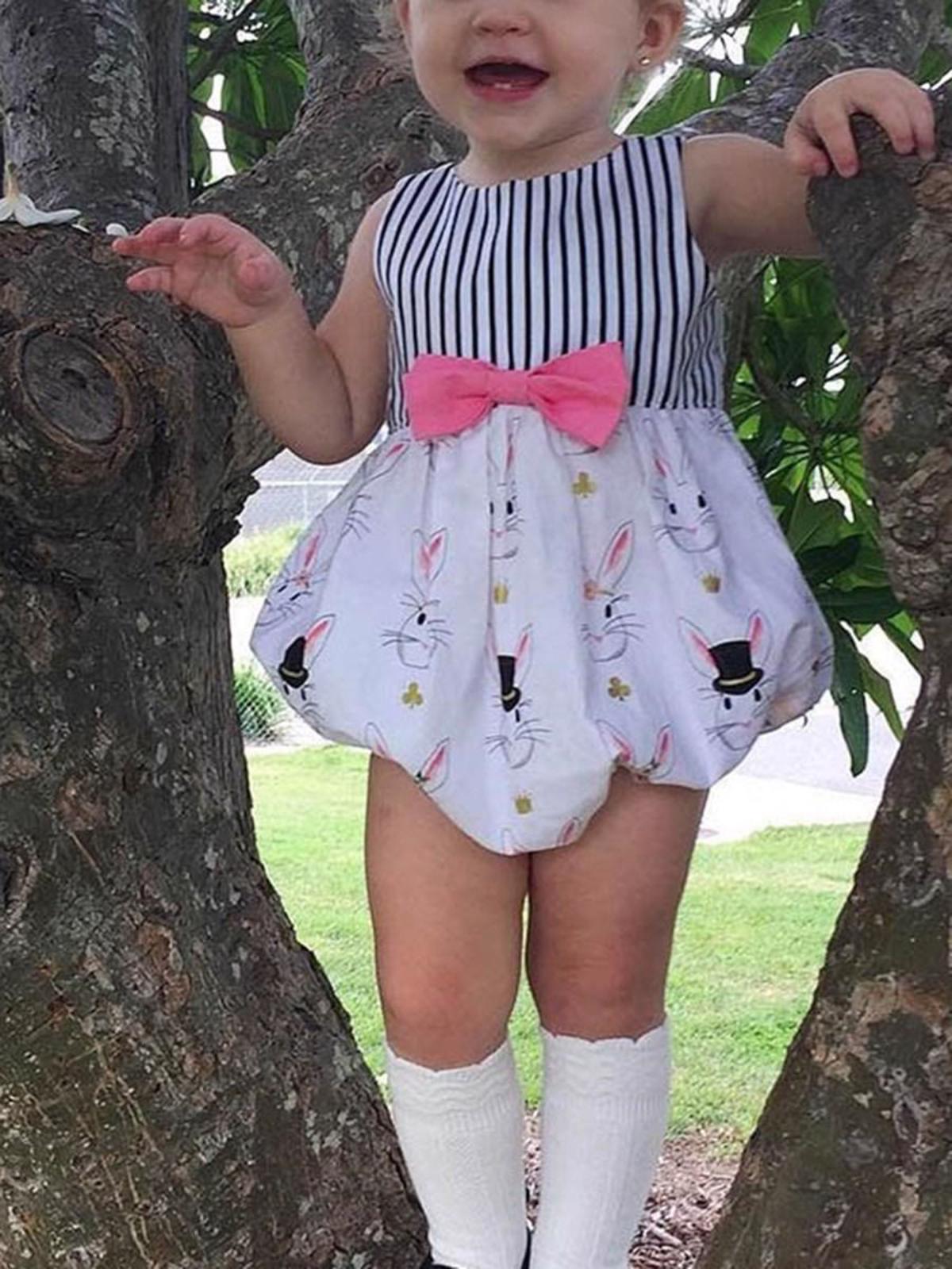 Poza produs Body cu bretele cu imprimeu iepuras 3-6 luni