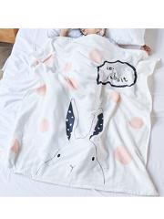 Paturica bumbac 100%, print iepuras