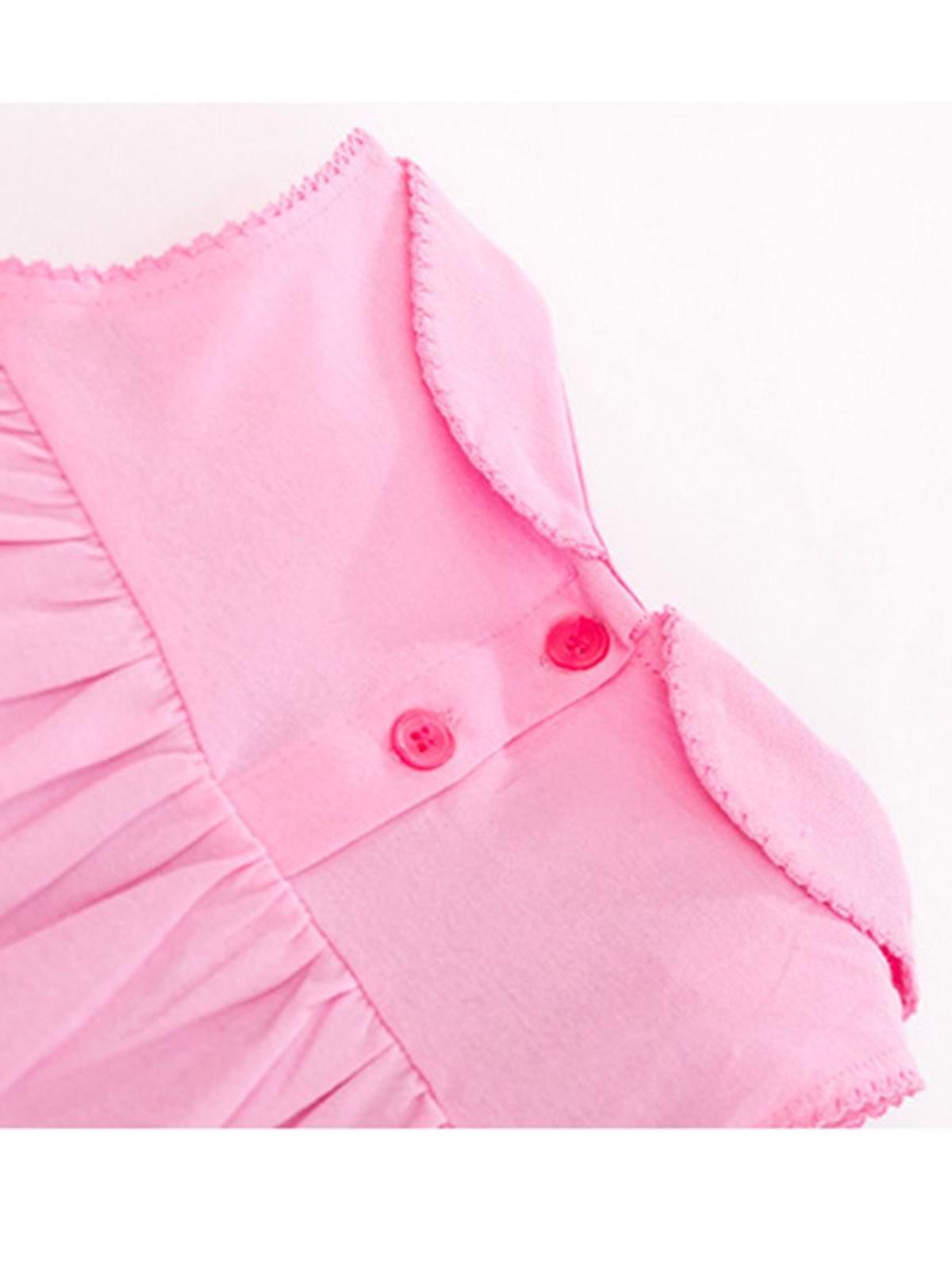 Poza produs Rochie cu guleras si aplicatii florale 3-4 ani