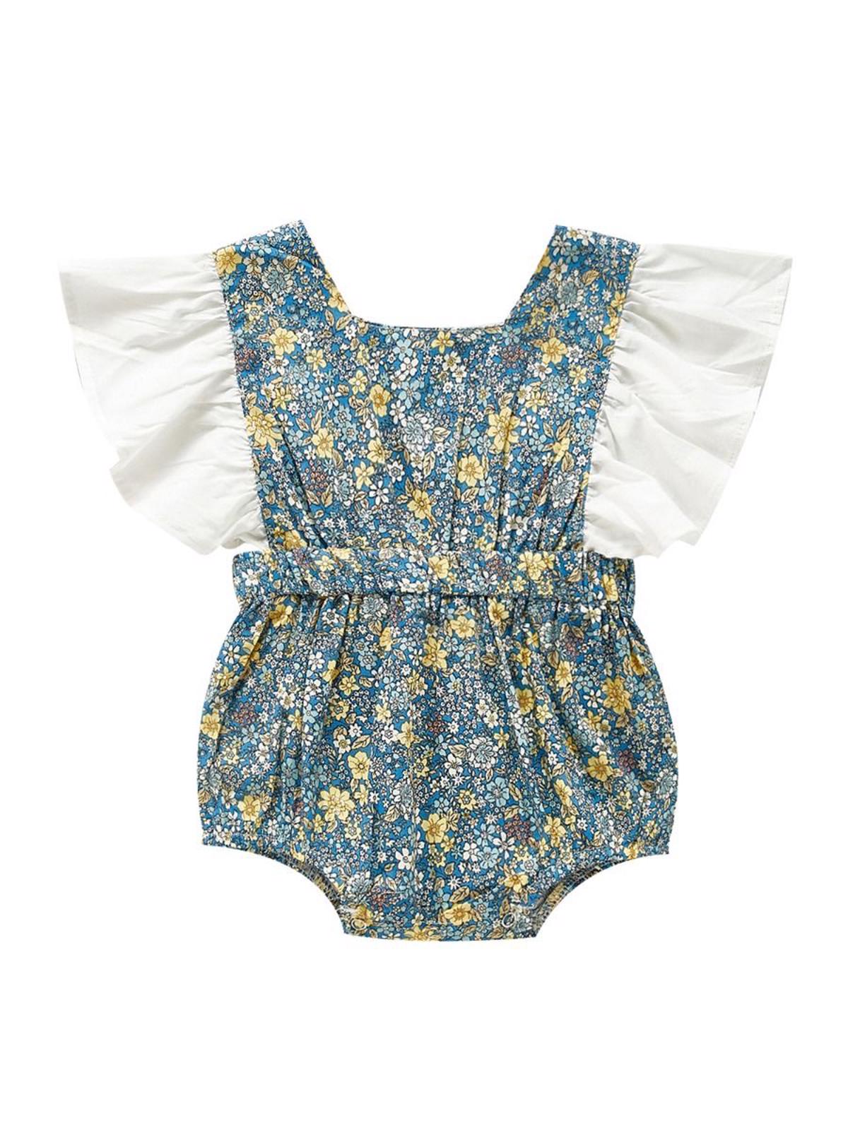 Poza produs Salopeta scurta cu bretele 12-18 luni