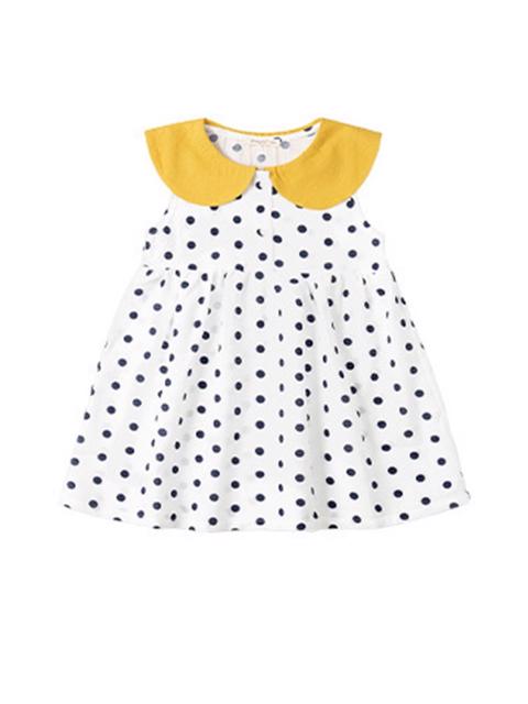 Poza produs Rochie cu buline si guleras aplicat 3-4 ani