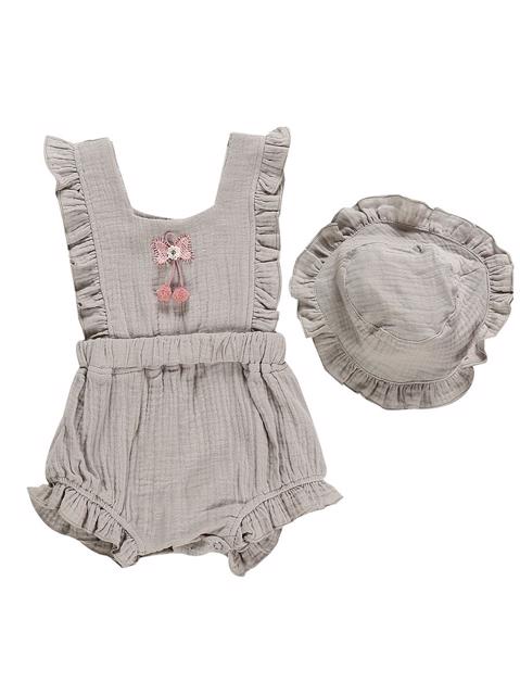 Poza produs Set salopeta si palarie soare 9-12 luni