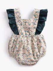 Salopeta scurta cu imprimeu floral 6-9 luni